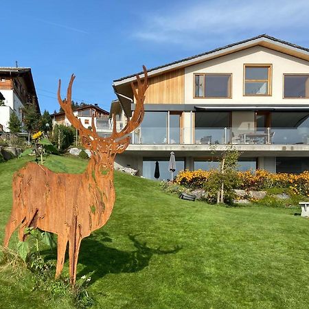 Casa Admisa, Spektakulaere Aussicht, Ski In And Out, Hochwertige Einrichtung, Valserstein Und Eiche Flims Buitenkant foto