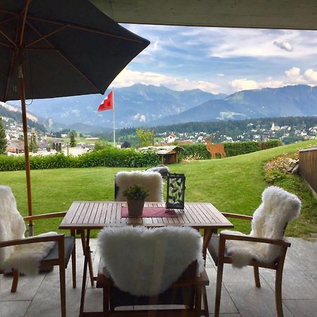 Casa Admisa, Spektakulaere Aussicht, Ski In And Out, Hochwertige Einrichtung, Valserstein Und Eiche Flims Buitenkant foto