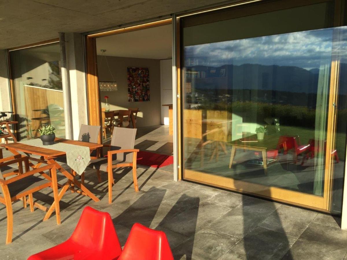 Casa Admisa, Spektakulaere Aussicht, Ski In And Out, Hochwertige Einrichtung, Valserstein Und Eiche Flims Buitenkant foto