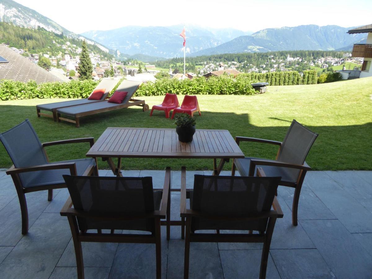 Casa Admisa, Spektakulaere Aussicht, Ski In And Out, Hochwertige Einrichtung, Valserstein Und Eiche Flims Buitenkant foto